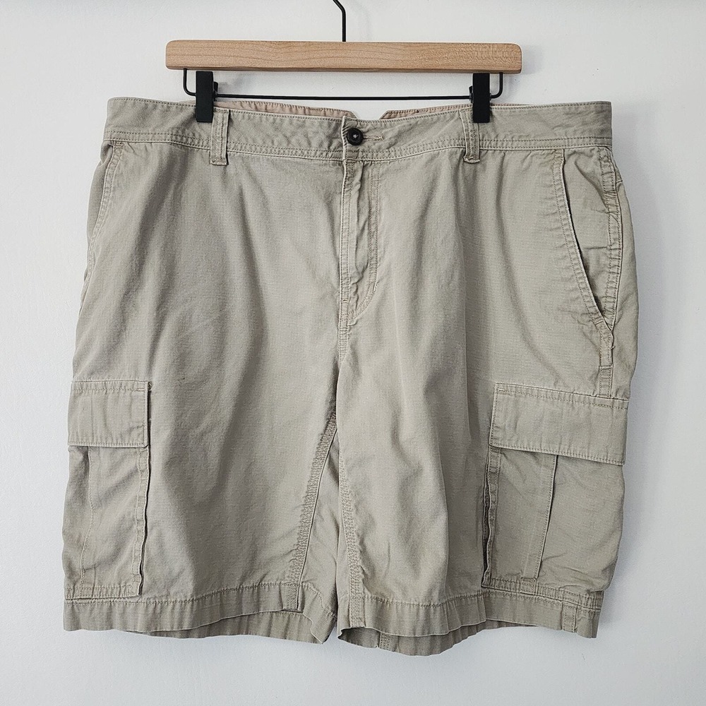 The North Face Mens Khaki Cargo Shorts Size 40 Regular Tan Hiking Outdoor